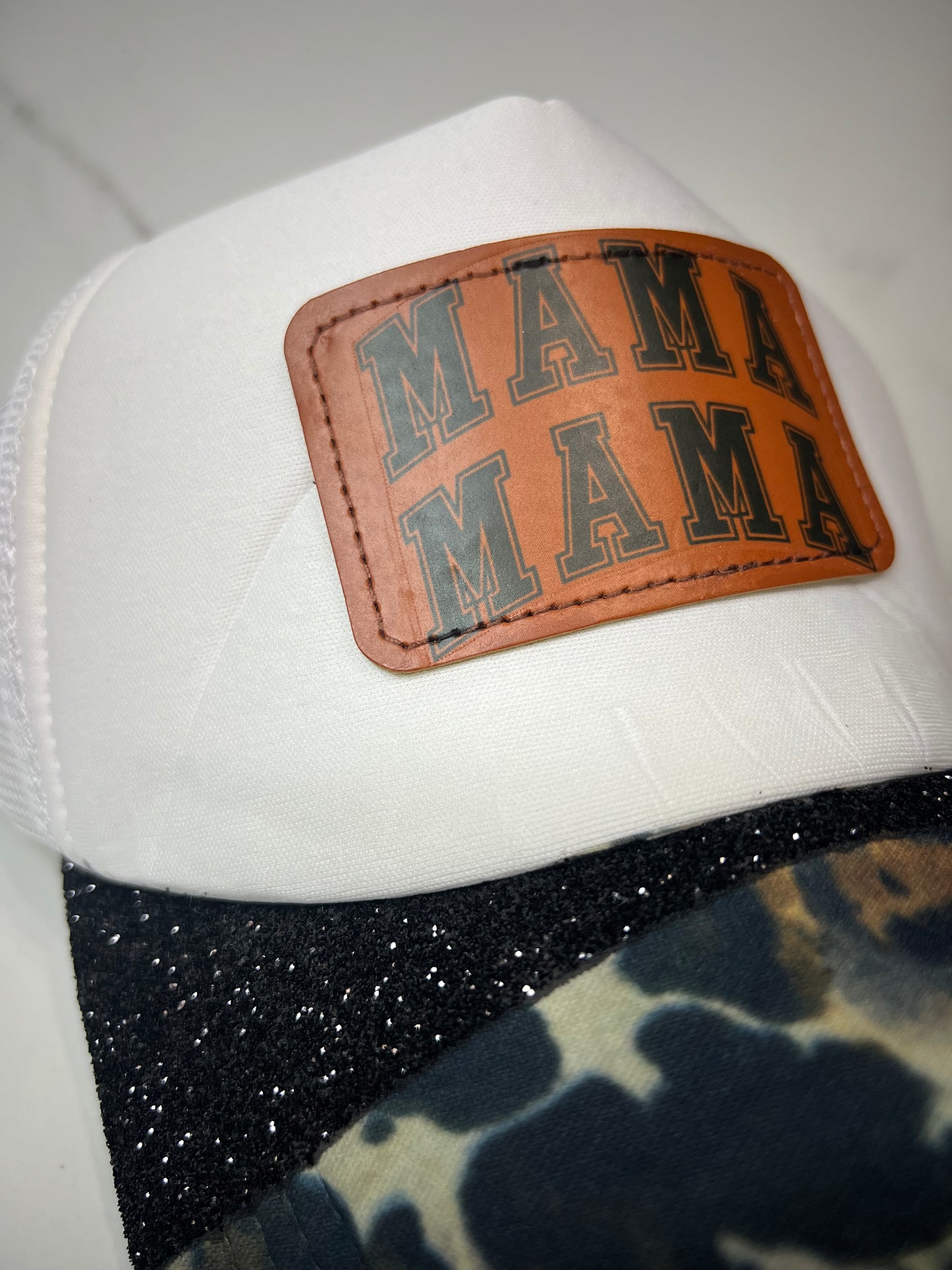 Mama hat with glitter