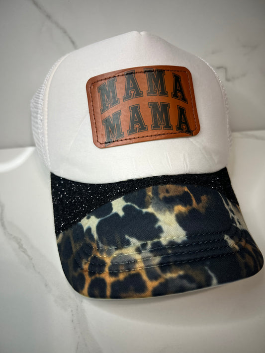 Mama hat with glitter