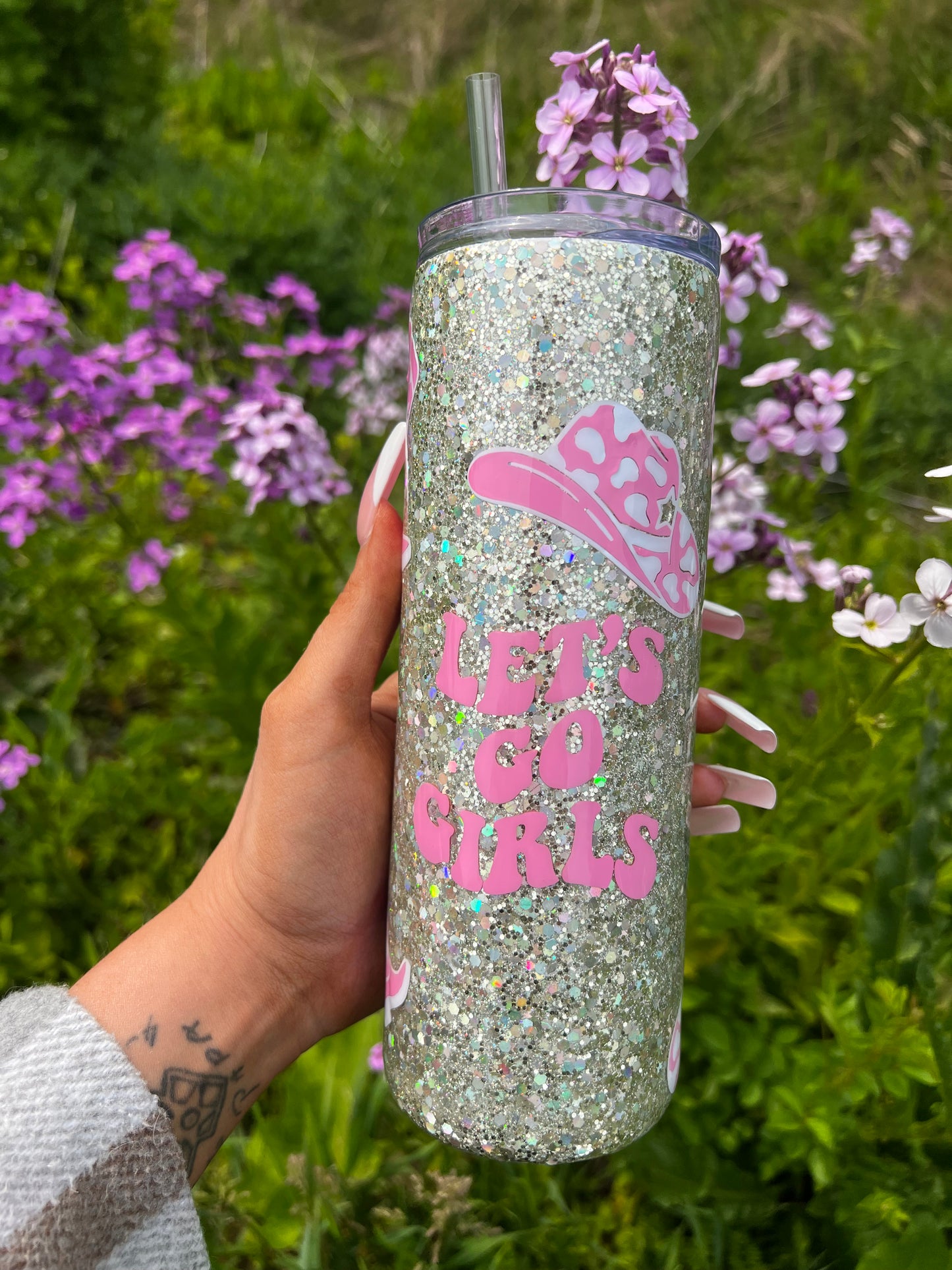 Let’s go girls skinny tumbler 16oz