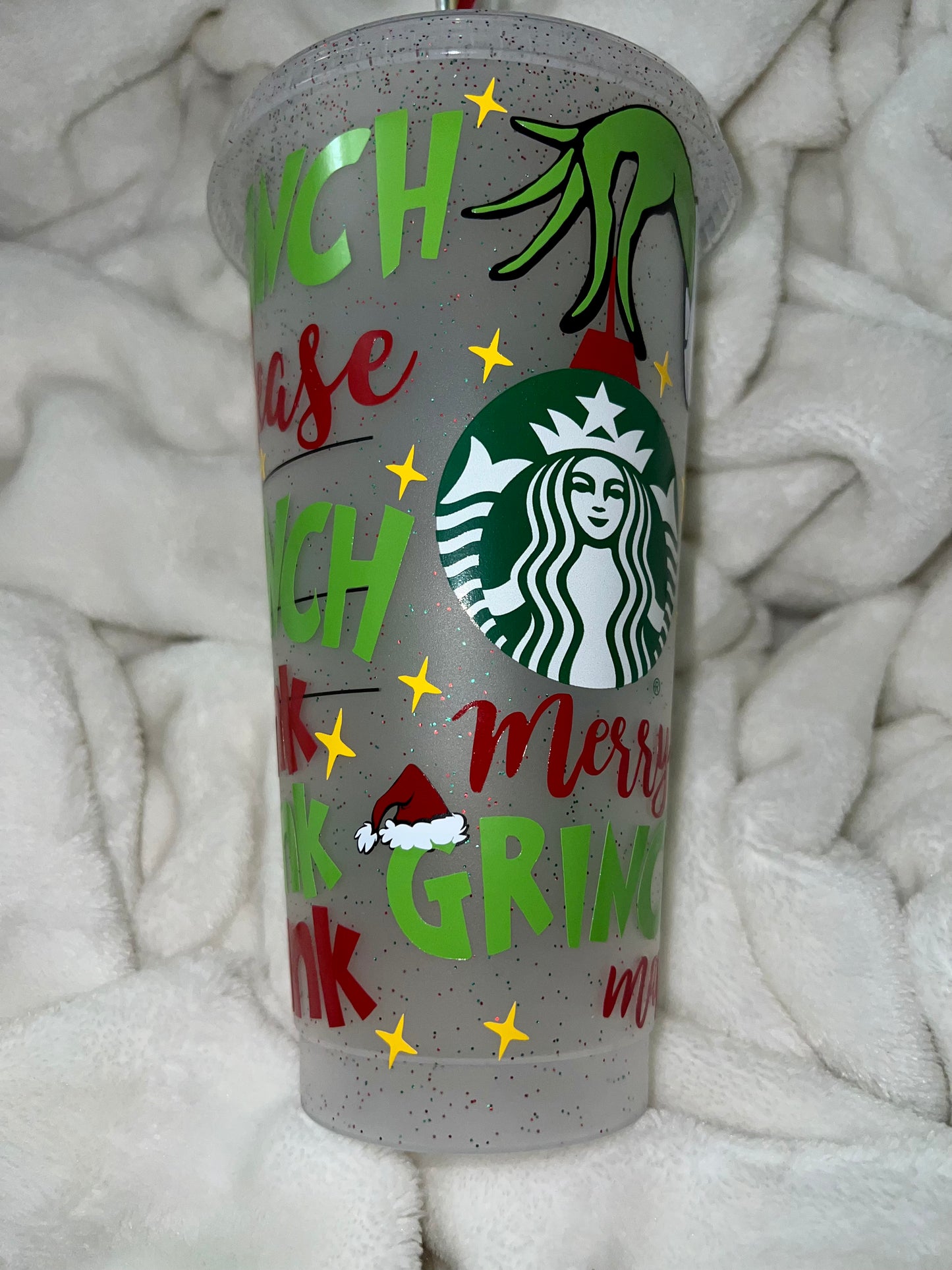 The Grinch Typography Sbx cup